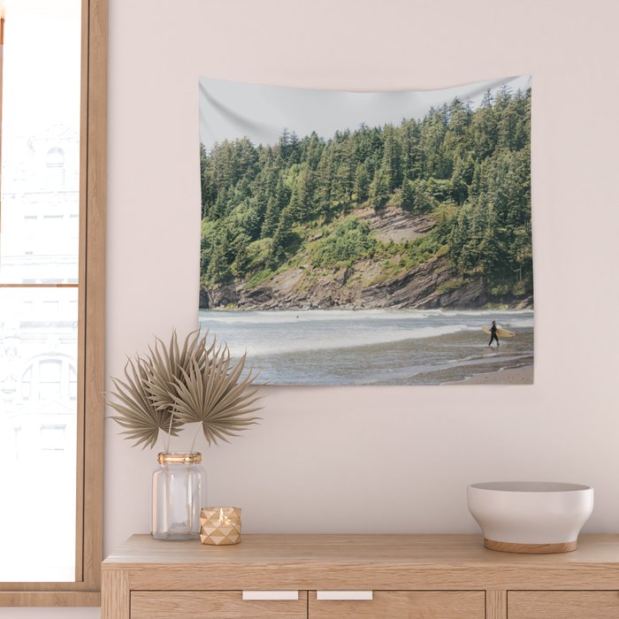 West Coast Surfer Wall Tapestry Gallery Image 2