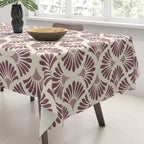 Vintage Fan Shell Pattern Tablecloth Gallery Image 3