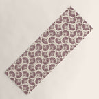 Vintage Fan Shell Pattern Yoga Mat Gallery Image 1