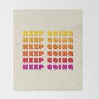 KEEP GOING - POSITIVE QUOTE Throw Blanket Gallery Image 2
