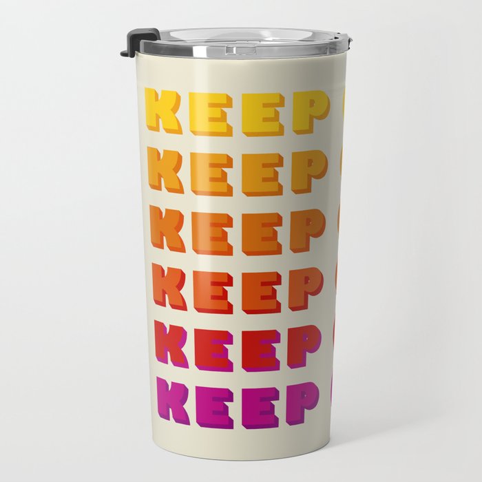 KEEP GOING - POSITIVE QUOTE Travel Mug Gallery Image 3