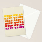 KEEP GOING - POSITIVE QUOTE Stationery Card Gallery Image 2