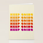 KEEP GOING - POSITIVE QUOTE Stationery Card Gallery Image 2