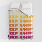 KEEP GOING - POSITIVE QUOTE Duvet Cover Gallery Image 6