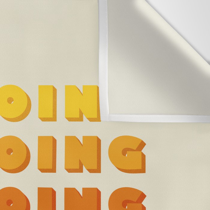 KEEP GOING - POSITIVE QUOTE Wall Tapestry Gallery Image 3