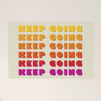 KEEP GOING - POSITIVE QUOTE Welcome Mat Gallery Image 1