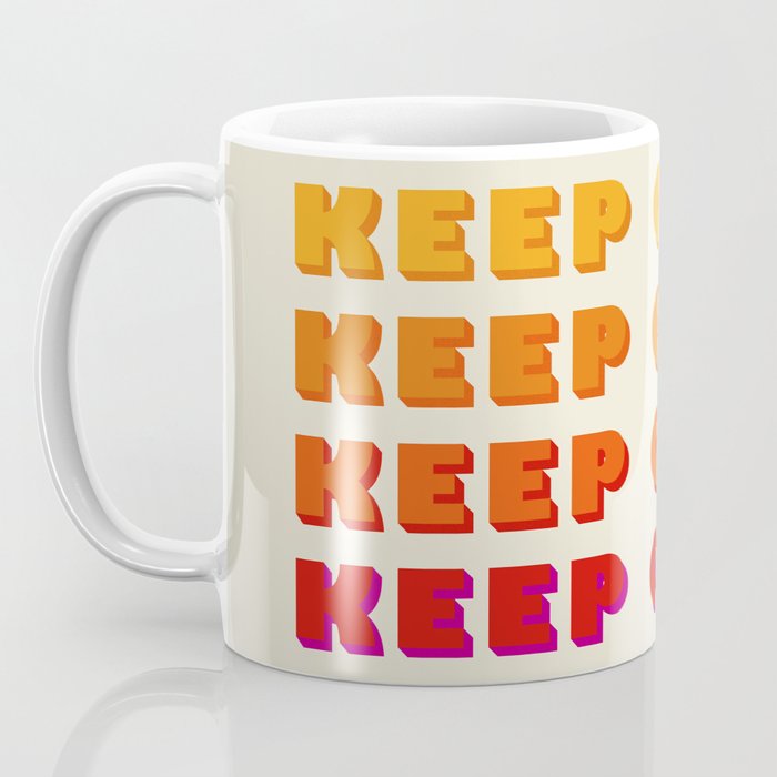 KEEP GOING - POSITIVE QUOTE Coffee Mug Gallery Image 3