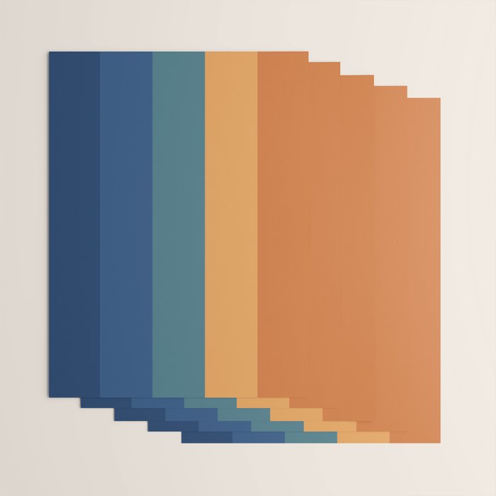 70's Retro Sunset Wrapping Paper Gallery Image 3