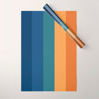 70's Retro Sunset Wrapping Paper Gallery Image 1