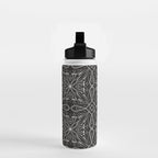 BW starry abstract mosaic A Water Bottle Gallery Image 2