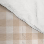 Gingham Plaid Pattern - Warm Neutral Tan Comforter Gallery Image 4