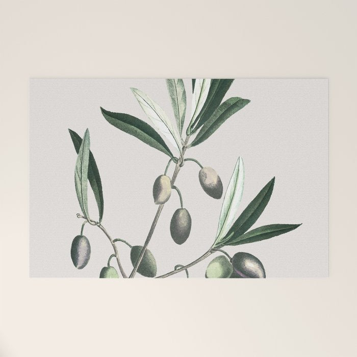 Olive Tree Branch Welcome Mat Gallery Image 1