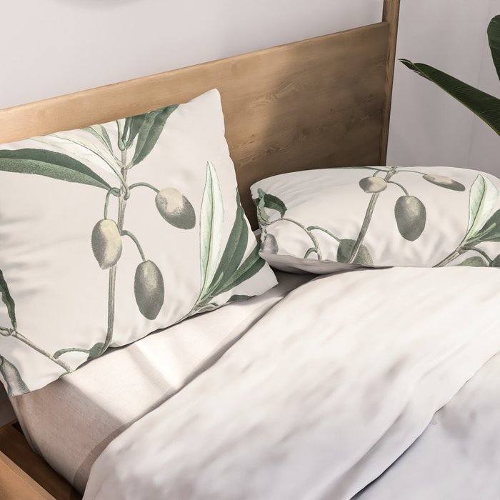 Olive Tree Branch Pillow Sham Gallery Image 2