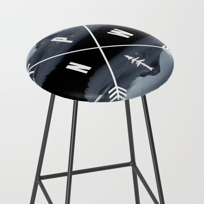 PNW Pacific Northwest Compass - Mt Hood Adventure Stool Gallery Image 2