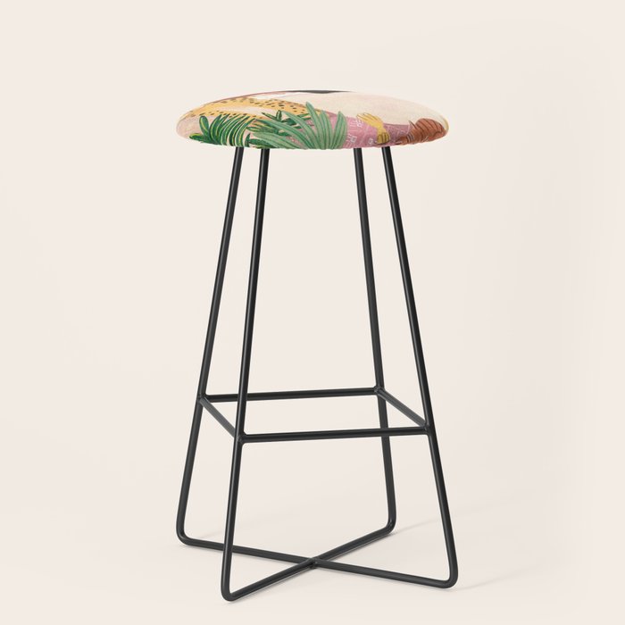 Woman relaxing in bath travel  Stool Gallery Image 1