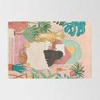 Woman relaxing in bath travel  Rug Gallery Image 2