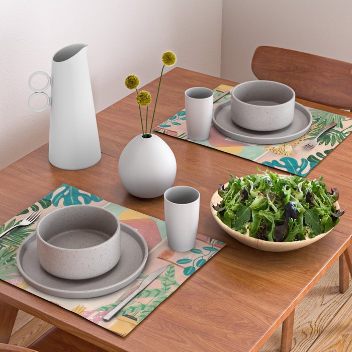 Woman relaxing in bath travel  Placemat Gallery Image 2