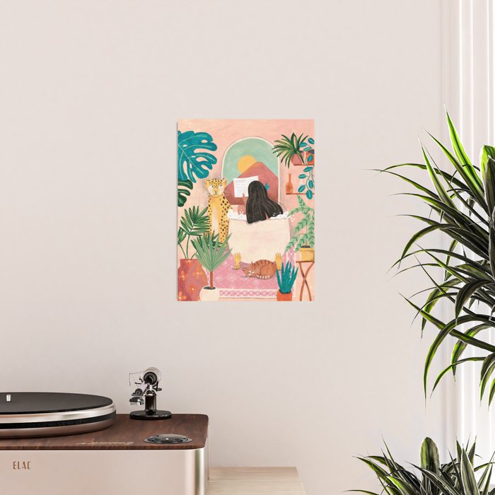 Woman relaxing in bath travel  Poster Gallery Image 2