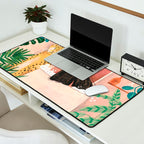 Woman relaxing in bath travel  Desk Mat Gallery Image 2