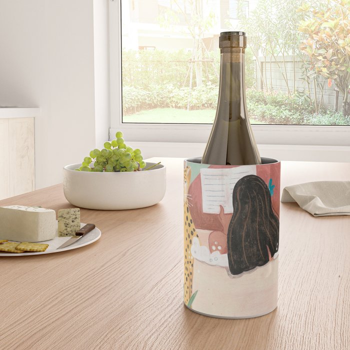 Woman relaxing in bath travel  Wine Chiller Gallery Image 4