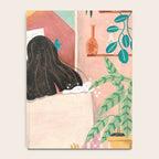 Woman relaxing in bath travel  Notebook Gallery Image 4