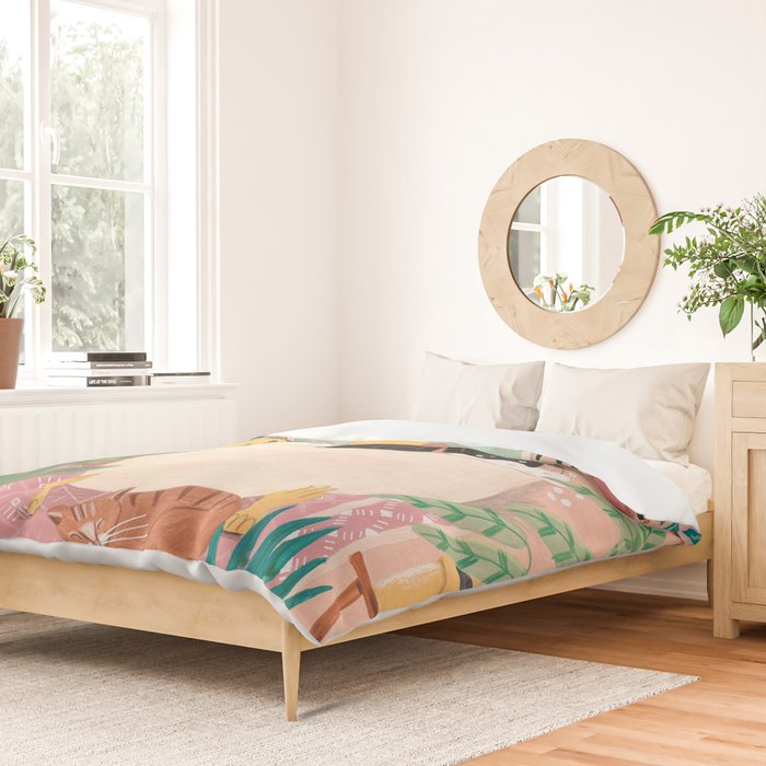 Woman relaxing in bath travel  Duvet Cover Gallery Image 2