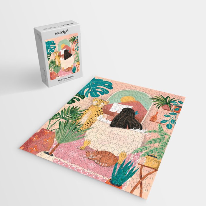 Woman relaxing in bath travel  Jigsaw Puzzle Gallery Image 2