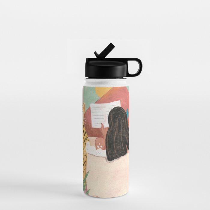 Woman relaxing in bath travel  Water Bottle Gallery Image 1