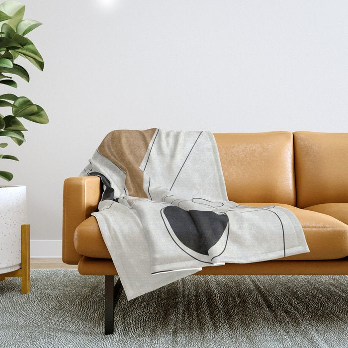 Thin Flow III Throw Blanket Gallery Image 1