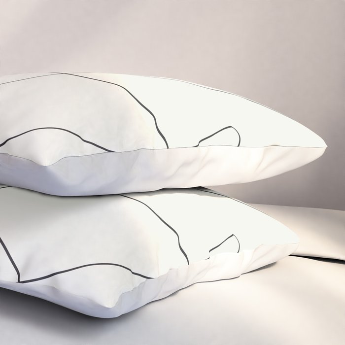 Thin Flow III Pillow Sham Gallery Image 3
