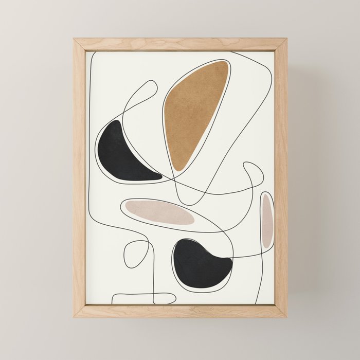 Thin Flow III Mini Art Print Gallery Image 1