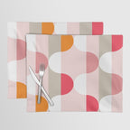 City life facade pearl pink Placemat Gallery Image 1