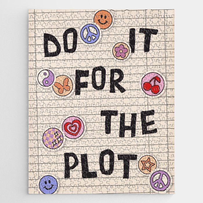 Do It For The Plot Y2k Stickers Jigsaw Puzzle Gallery Image 1