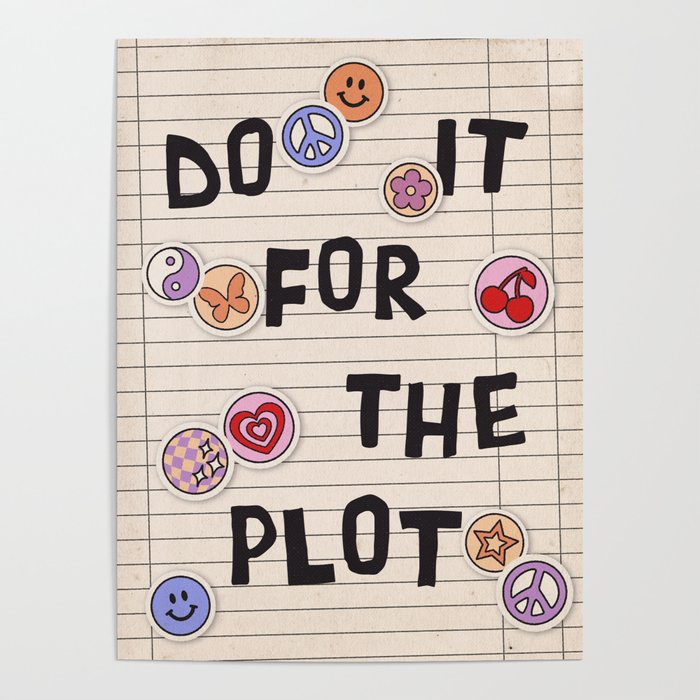 Do It For The Plot Y2k Stickers Poster Gallery Image 4