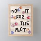 Do It For The Plot Y2k Stickers Mini Art Print Gallery Image 1