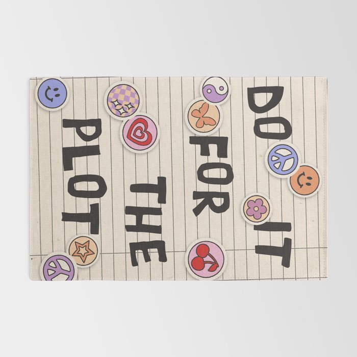 Do It For The Plot Y2k Stickers Rug Gallery Image 2