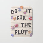Do It For The Plot Y2k Stickers Bath Mat Gallery Image 1