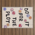 Do It For The Plot Y2k Stickers Outdoor Rug Gallery Image 1