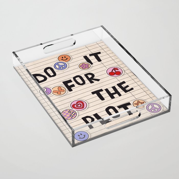 Do It For The Plot Y2k Stickers Acrylic Tray Gallery Image 1