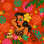 Tropical Tiki Girl Coffee Mug Gallery Image 2