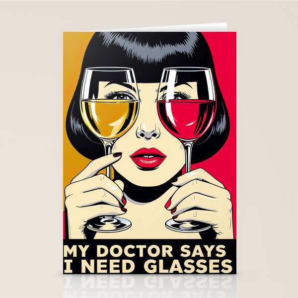 My doctor says I need glasses Stationery Card Gallery Image 1