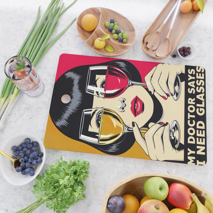 My doctor says I need glasses Cutting Board Gallery Image 2