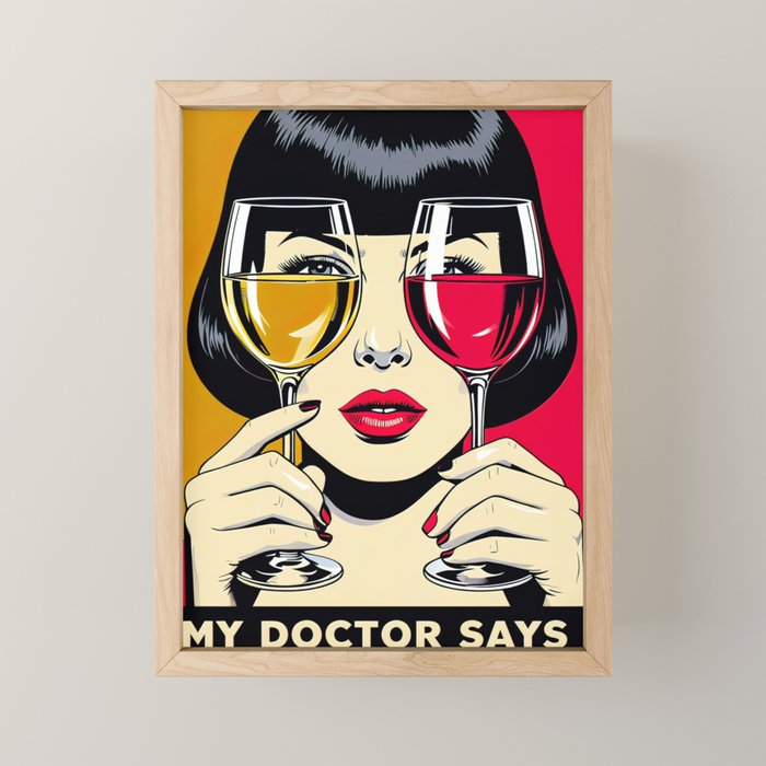My doctor says I need glasses Mini Art Print Gallery Image 1