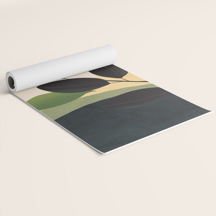 Abstract Sun Rays on the Branches 04 Yoga Mat Gallery Image 2