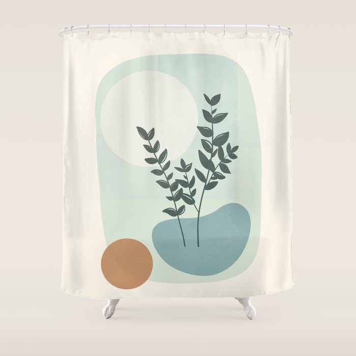 Azzurro Shapes No 51 Shower Curtain Gallery Image 1