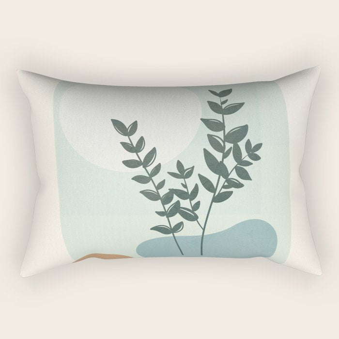 Azzurro Shapes No 51 Rectangular Pillow Gallery Image 1