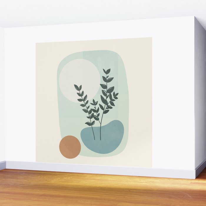Azzurro Shapes No 51 Wall Mural Gallery Image 2