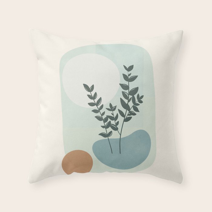 Azzurro Shapes No 51 Throw Pillow Gallery Image 6