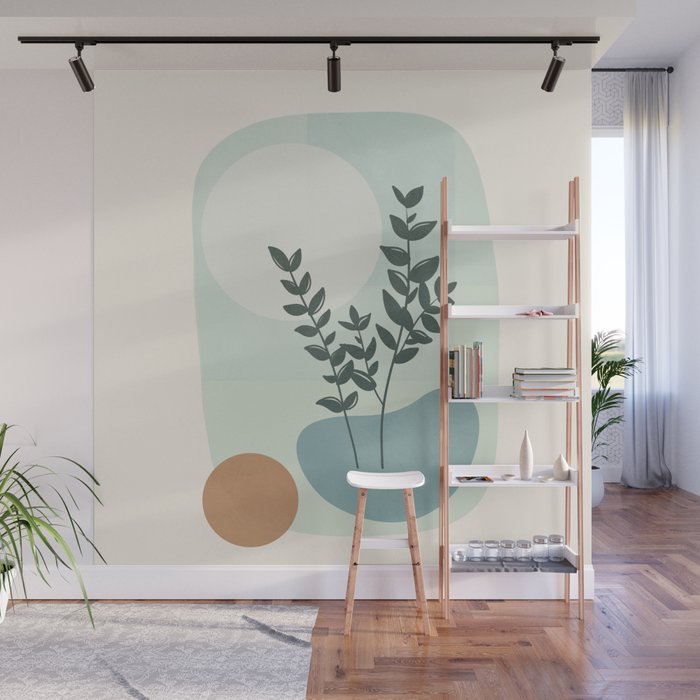 Azzurro Shapes No 51 Wall Mural Gallery Image 1
