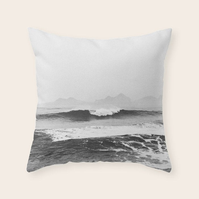 OCEAN WAVES IV Throw Pillow Gallery Image 1